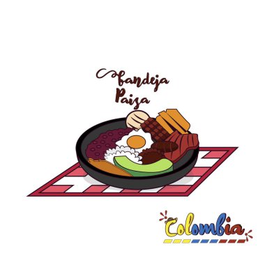 İzole bandeja paisa