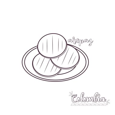 Kolombiya arepas plakası