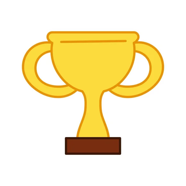 Ícone de troféu isolado. Taça dos vencedores —  Vetores de Stock