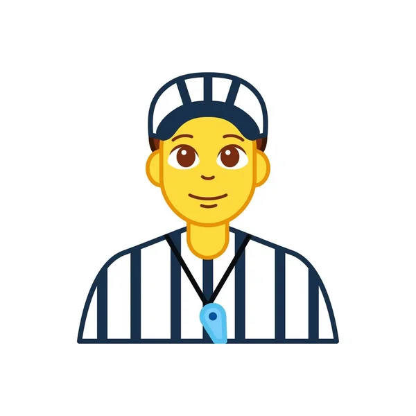 Isolated american football referee icon — Stock Vector