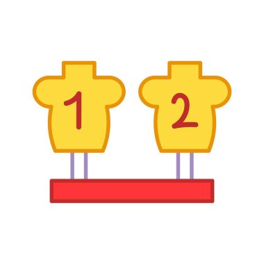 Amerikan futbol eğitim mankeninin izole edilmiş bir ikonu