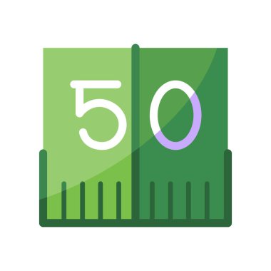 50 yarda izole edilmiş Amerikan futbol ikonu