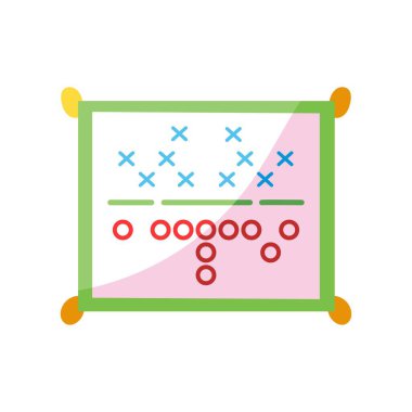 İzole edilmiş bir Ameika futbol sahası