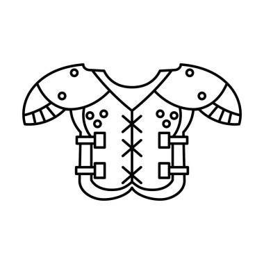 Omuz pedi ve göğüs koruyucusu.