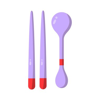 Geleneksel gümüş yemek çubuğu simgesi