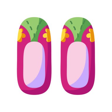 İzole edilmiş geleneksel Kore terlik simgesi