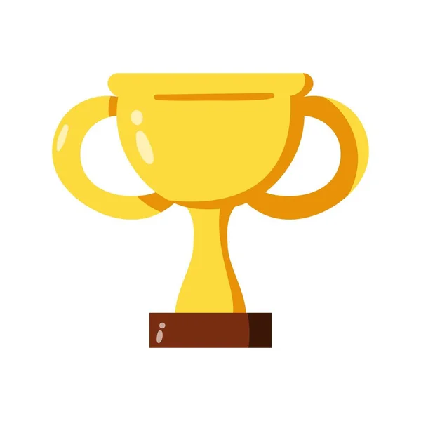 Icono de trofeo aislado. Copa de ganadores — Vector de stock