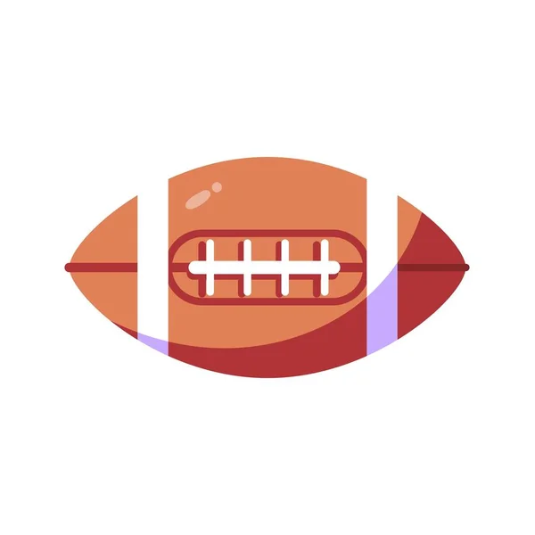 Icono de pelota de fútbol americano aislado — Archivo Imágenes Vectoriales
