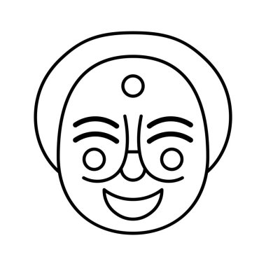 Geleneksel Güney Kore maskesi.