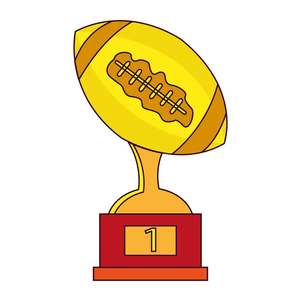 Icono de trofeo aislado. Copa de ganadores — Vector de stock