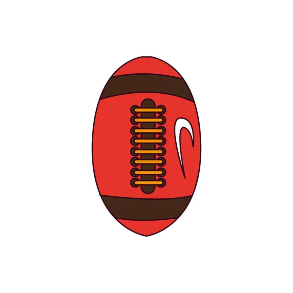 Izolovaná ikona amerického fotbalu — Stockový vektor
