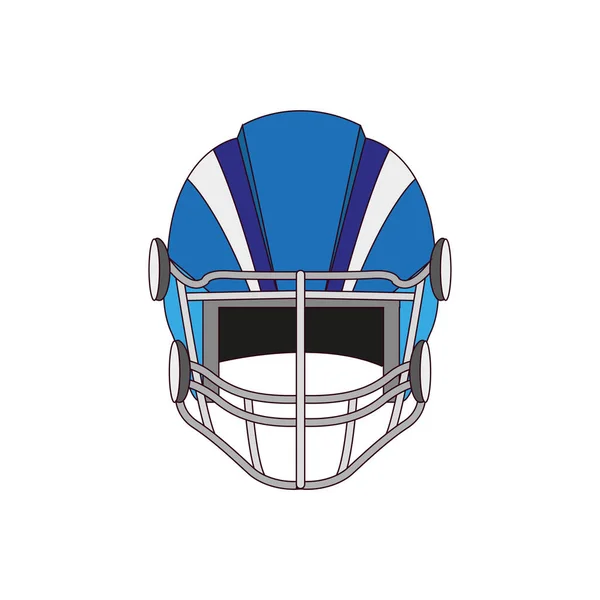 Geïsoleerde Amerikaanse voetbal helm pictogram — Stockvector