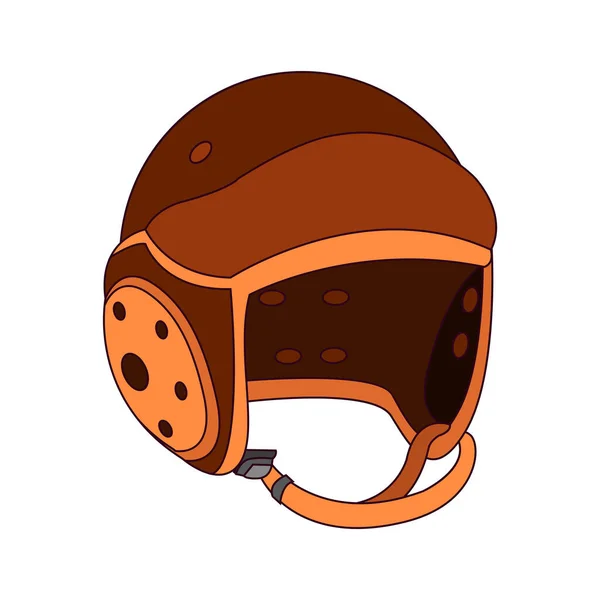Ícone de capacete de futebol americano isolado — Vetor de Stock