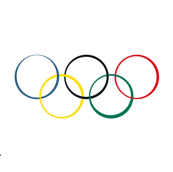 Vereinzeltes olympisches Logo — Stockvektor