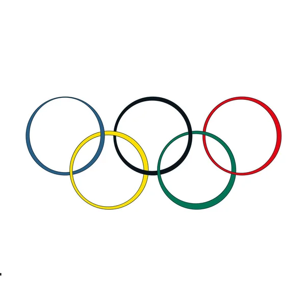 孤立的奥运会标志 — 图库矢量图片