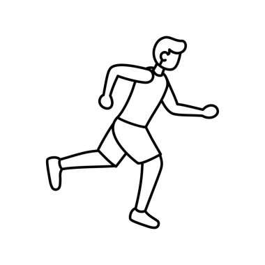 Ayrı bir erkek atlet, atletizm yapıyor.