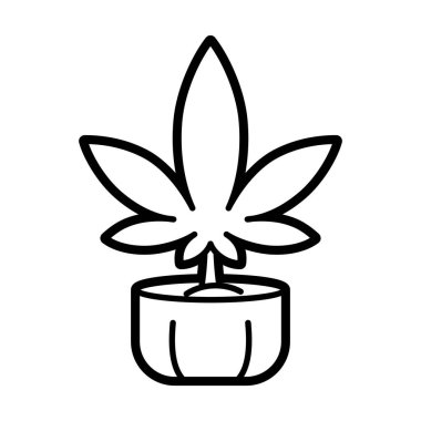 İzole edilmiş kenevir doğal ilaç tenceresi