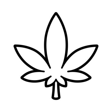 İzole edilmiş kenevir doğal tıp ikonu
