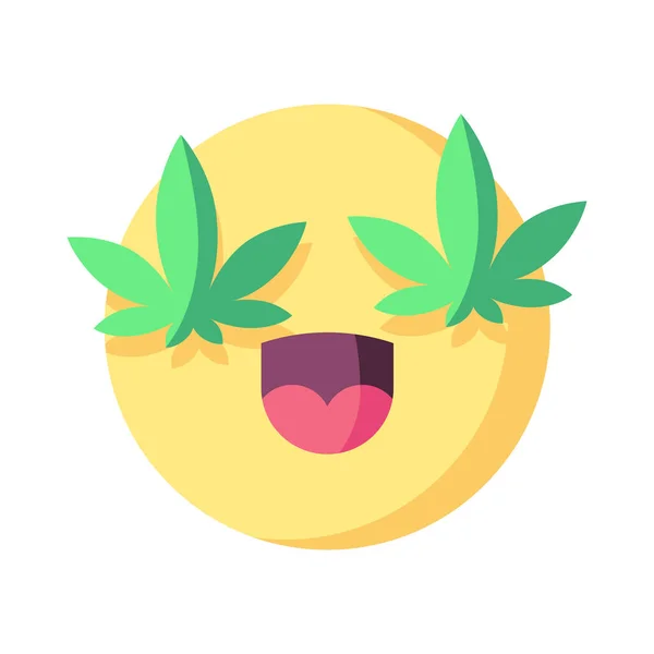 与大麻的快乐情缘 — 图库矢量图片