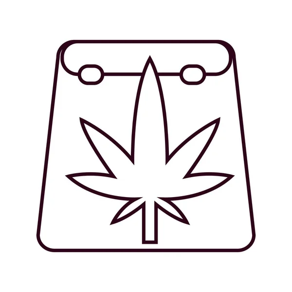 Isolé cannabis bouteille de crème de médecine naturelle icône — Image vectorielle