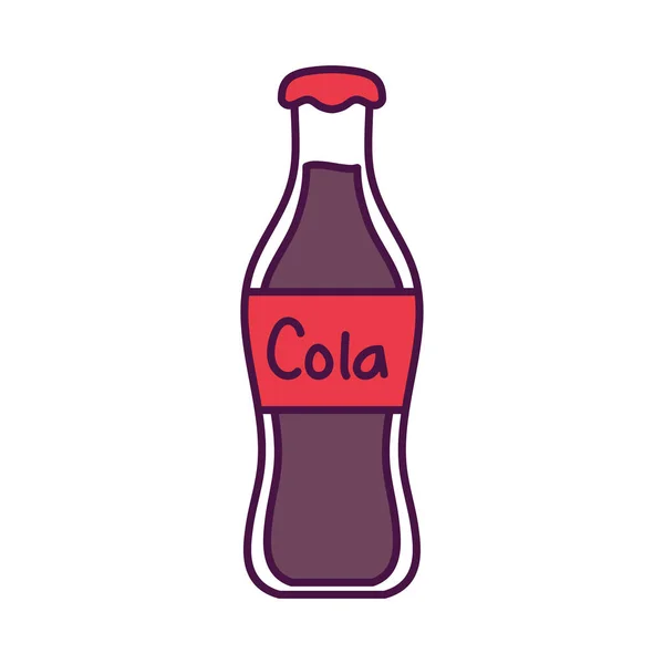 Isolated bottle of soda icon — Stock Vector