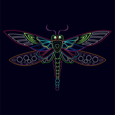 İzole edilmiş Meksikalı yusufçuk alebrije karakteri