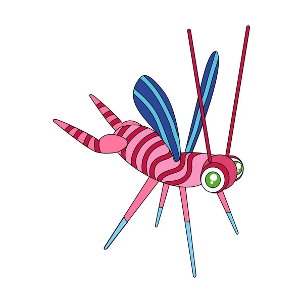 Изолированный мексиканский комар alebrije характер — стоковый вектор
