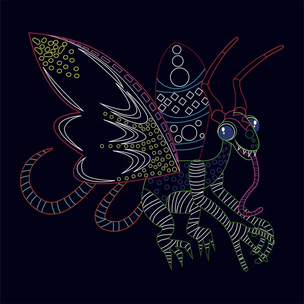 Ізольований мексиканський дракон персонаж — стоковий вектор