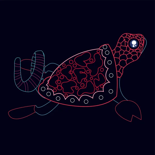 Ізольована мексиканська черепаха — стоковий вектор