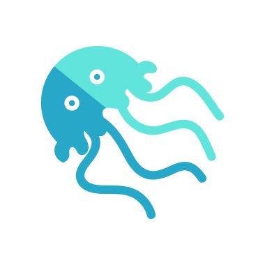 İzole edilmiş tatlı denizanası hayvanı. Deniz yaşamı