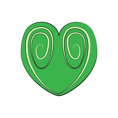 Renkli kalp şekli ikonu Sevgililer Günü sembolü