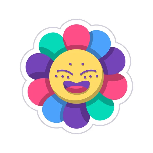 Estrella feliz aislada emoji lgbt icono — Archivo Imágenes Vectoriales