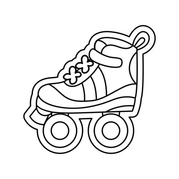 Icono de skate aislado — Vector de stock