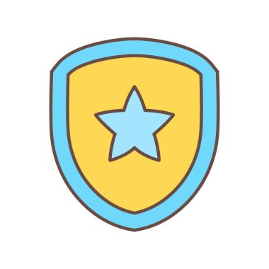 İzole edilmiş boş spor kalkanı simgesi