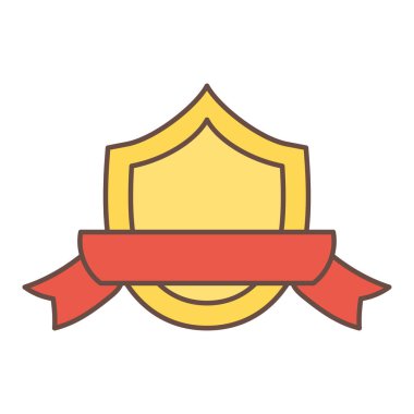 İzole edilmiş boş spor kalkanı simgesi