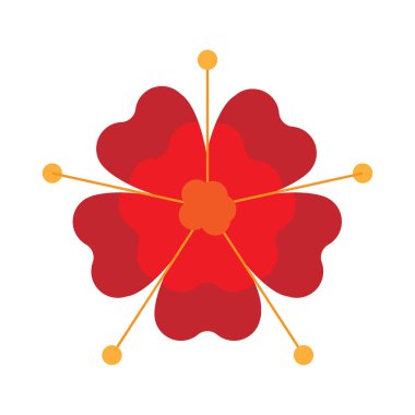 Aquarelle tekniğinde yalıtkan çiçek