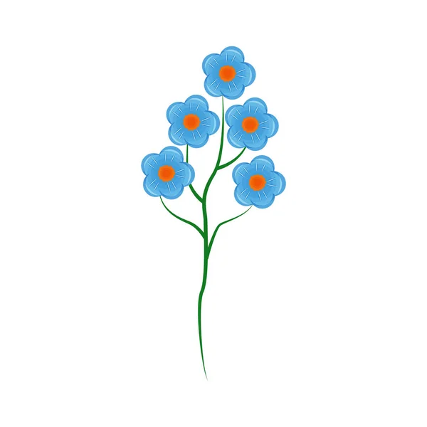 Izolált virág akvarell technikában — Stock Vector