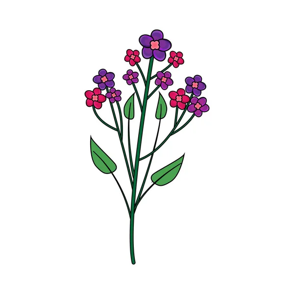 一朵花的孤立草图 — 图库矢量图片