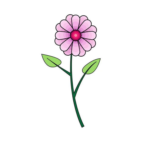 Esbozo aislado de una flor — Archivo Imágenes Vectoriales