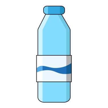 İzole edilmiş plastik soda şişesi.