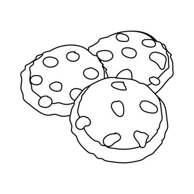 Ayrı çikolata parçaları grubu.