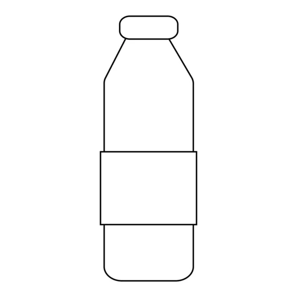 Frasco de plástico isolado de refrigerante — Vetor de Stock