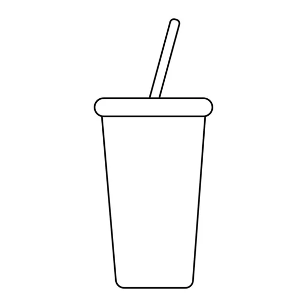ソーダの分離プラスチックカップ — ストックベクタ