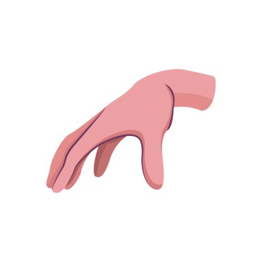 İzole edilmiş el işaret dili yapıyor.