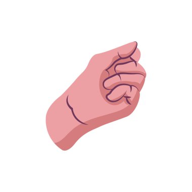 İzole edilmiş el işaret dili yapıyor.