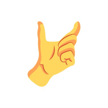 İzole edilmiş el işaret dili yapıyor.