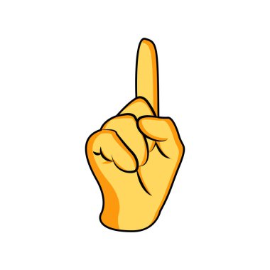 İzole edilmiş el işaret dili yapıyor.