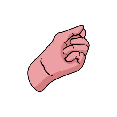 İzole edilmiş el işaret dili yapıyor.