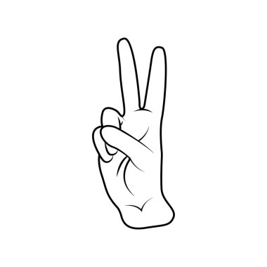 İzole edilmiş el işaret dili yapıyor.