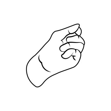 İzole edilmiş el işaret dili yapıyor.